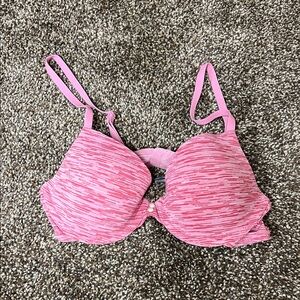 Aerie Vibrant Pink Textured Bra